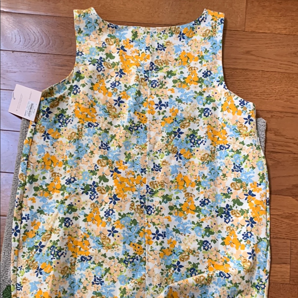 LC Lauren Conrad Yellow and Blue Square Neck Sundress - Picture 3 of 3